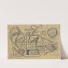 Feldpostkarte mit abstrakter Krakelzeichnung by Max Beckmann
