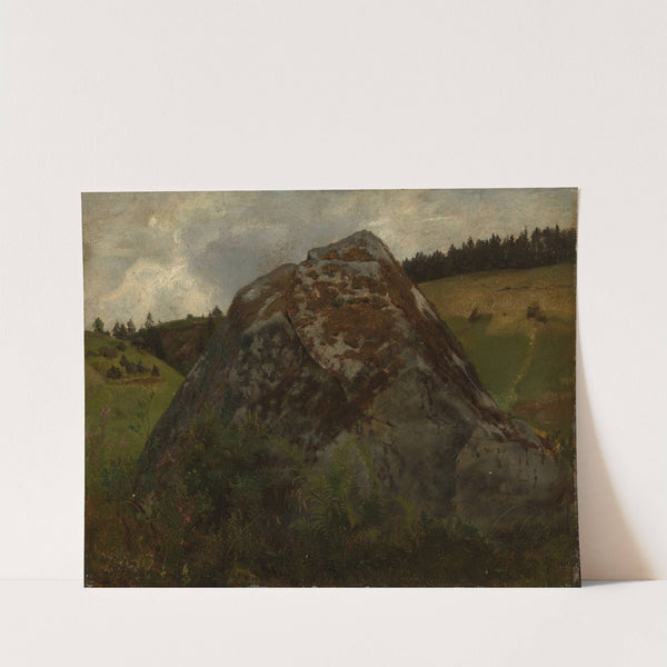 Felsblock in einem Wiesental by Hans Thoma