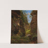 Felsenschlucht im Uttewalder Grund in der Sächsischen Schweiz by August Heinrich