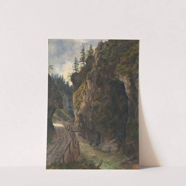 Felsenschlucht by Ludwig Halauska