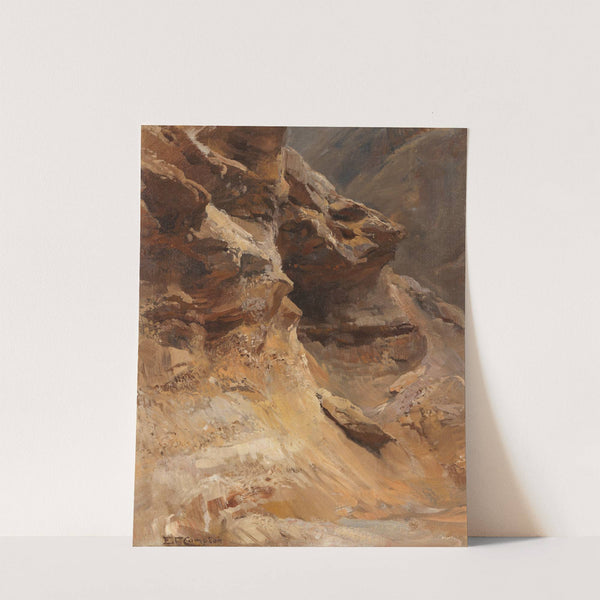 Felsenstudie (1870) by Edward Theodore Compton