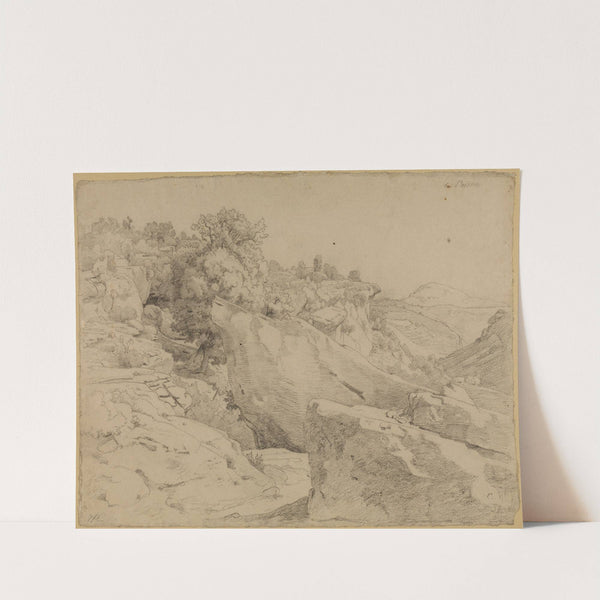 Felsenterrain bei Vaison-la-Romaine by Johann Wilhelm Schirmer