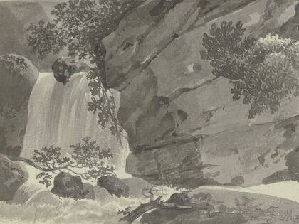 Felsschlucht mit Wasserfall