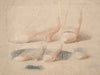 Fem studier af en stående dames sko (1745 – 1802)