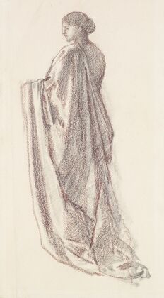 Female – Drapery Study – background figure for St Theophilus and the Angel