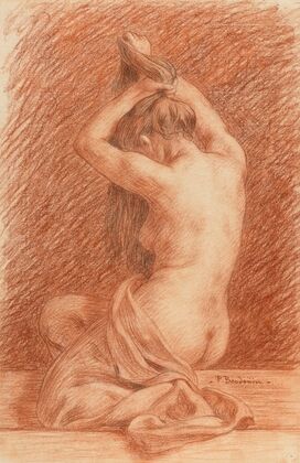 Female Figure Dressing Hair