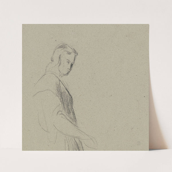 Female half figure (1844) by Wilhelm Gentz