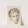 Female - Head Study of a Woman by Sir Edward Coley Burne-Jones