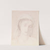 Female - Head Study of a Woman by Sir Edward Coley Burne-Jones