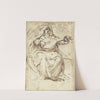 Female lute player by Agostino Carracci