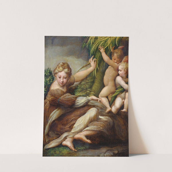 Female Martyr with Angels (Saint Catherine of Alexandria) by Parmigianino