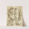 Female Nude before Mirror by Carl Newman