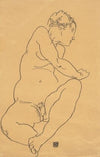 Female Nude Bending to the Left