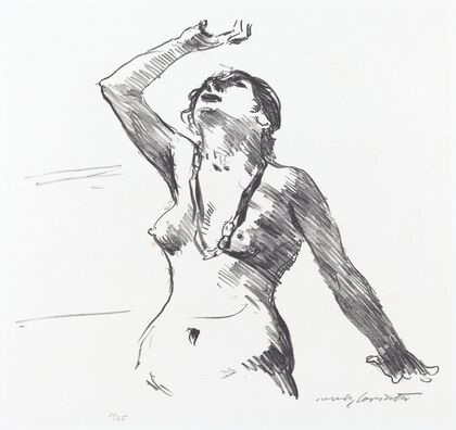 Female Nude Defending Herself (Weiblicher Akt in Abwehr) (1913)