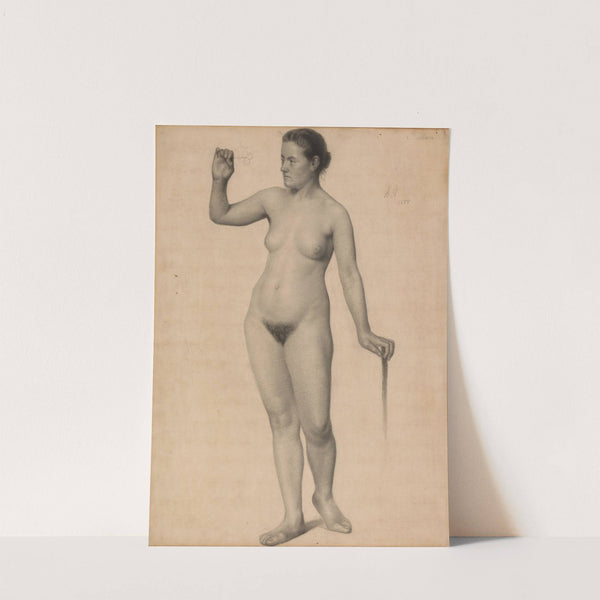 Female Nude Holding a Clover by Edwin Wallace Fillmore