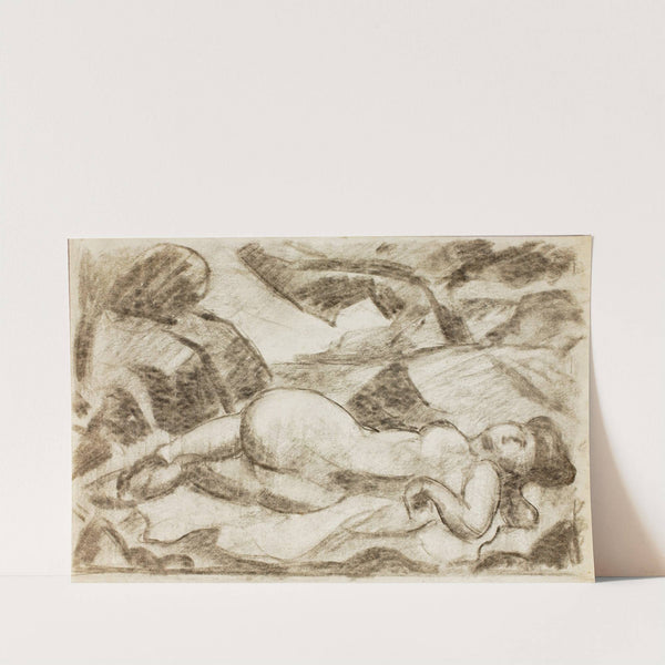 Female Nude, Reclining by Carl Newman