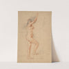 Female nude, right arm upraised by John Rubens Smith