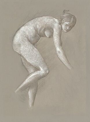Female nude study