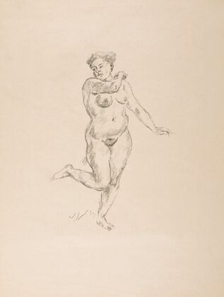 Female Nude (Study for Judith and Holofernes) (1911)