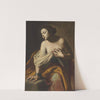 Female saint, her right arm bound in chains by Massimo Stanzione