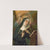 Female saint holding crucifix while crown of thorns is placed on her head by an angel by Anonymous