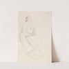 Female - Sketch of Mother breastfeeding her Baby by Sir John Everett Millais