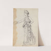 Female Victory Figure Striding forward Holding a Wreath by John Flaxman