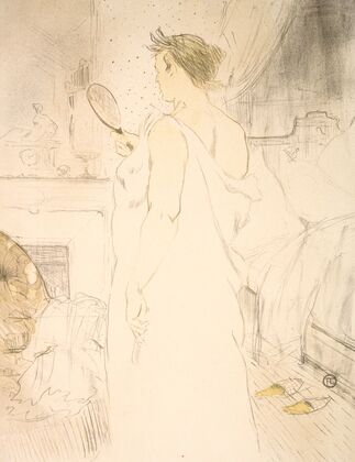Femme á Glace, la Glace á Main