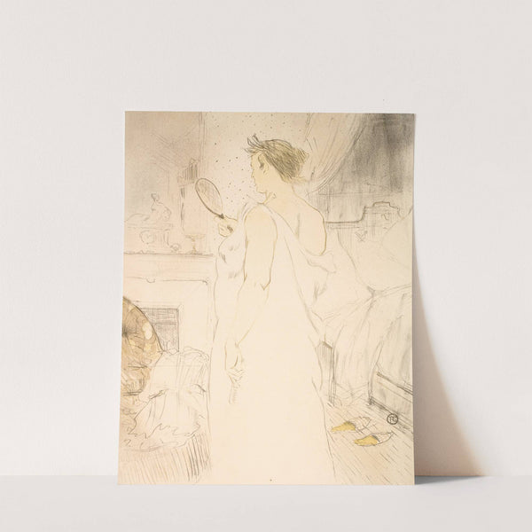 Femme á Glace, la Glace á Main by Henri de Toulouse-Lautrec