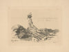 Femme assis sur un rocher (Woman sitting on a rock) (1874)