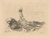 Femme assis sur un rocher (Woman sitting on a rock) (1874)
