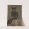 Femme assise au chapeau noir by Pierre Bonnard