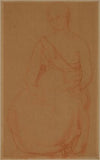 Femme assise, de face