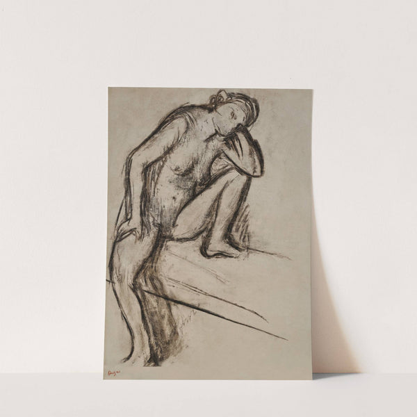Femme assise (Etude de nu) by Edgar Degas