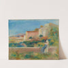 Femme assise, La Maison de la poste à Cagnes by Pierre-Auguste Renoir