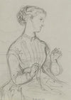 Femme assise occupée à un travail de couture (1857-1867)