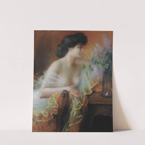 Femme au bouquet de lilas by Delphin Enjolras
