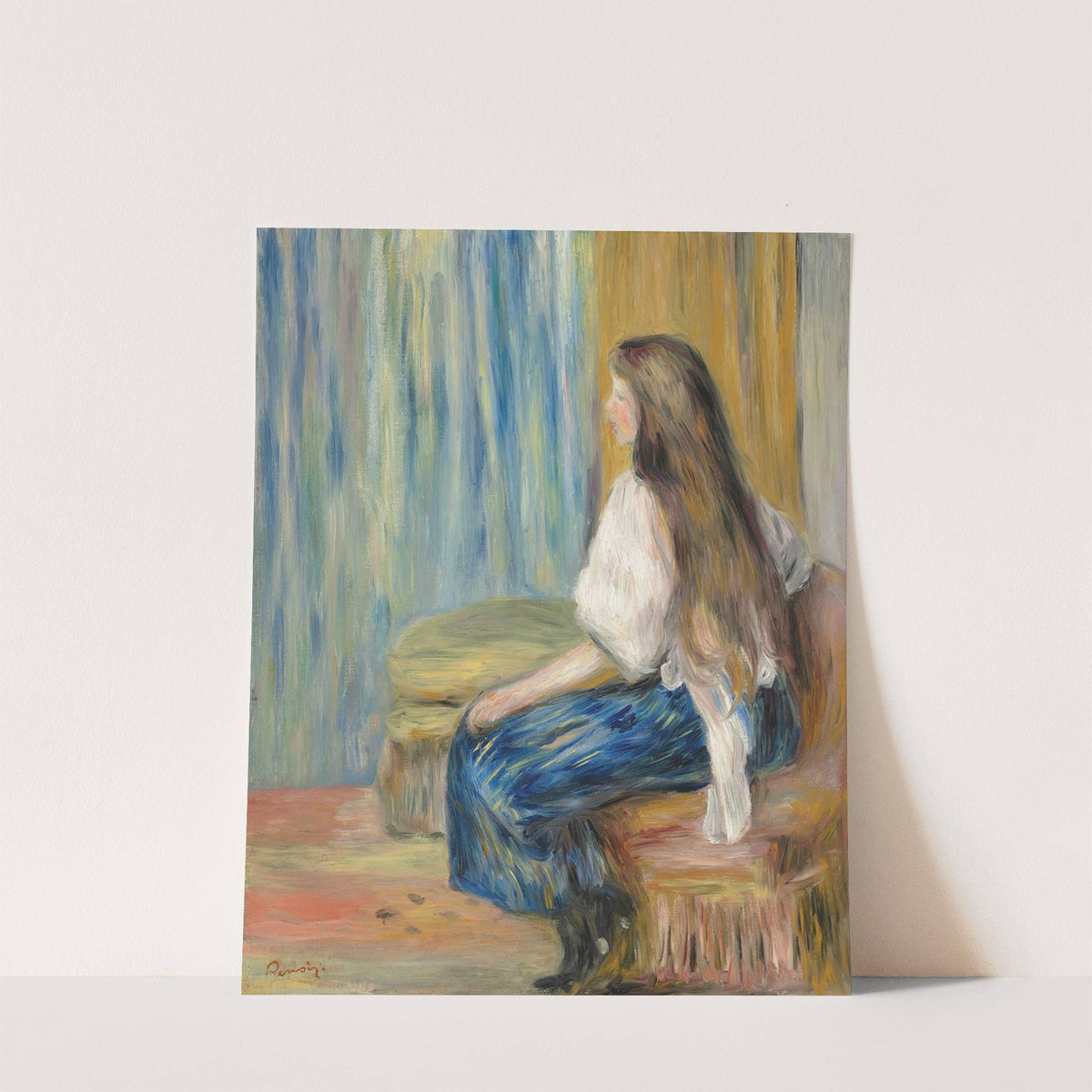 Femme aux longs cheveux by Pierre-Auguste Renoir