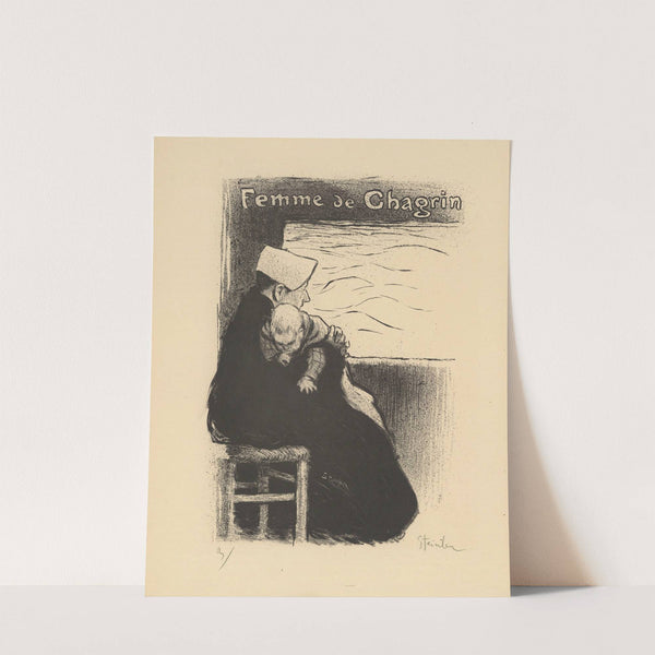 Femme de chagrin (1894) by Théophile Alexandre Steinlen