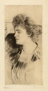 Femme de profil