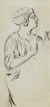 Femme de profil vers la droite (1896)