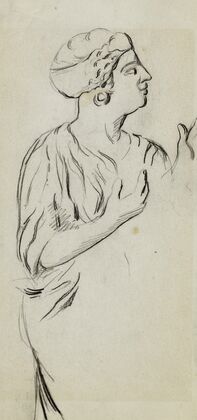 Femme de profil vers la droite (1896)