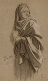 Femme debout drapée