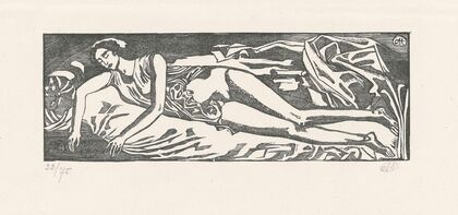 Femme étendue sur une draperie (1893) — size preview