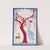 Femme, faon et arbre rouge by George Barbier