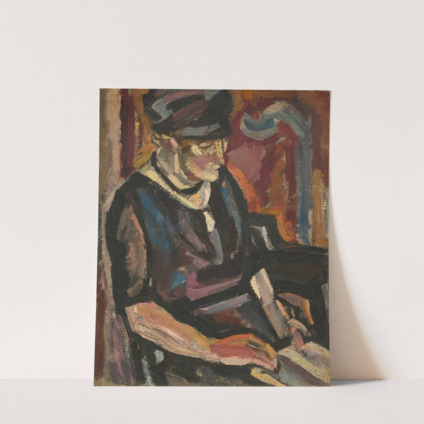 Femme lisant by Maurice-Albert Loutreuil