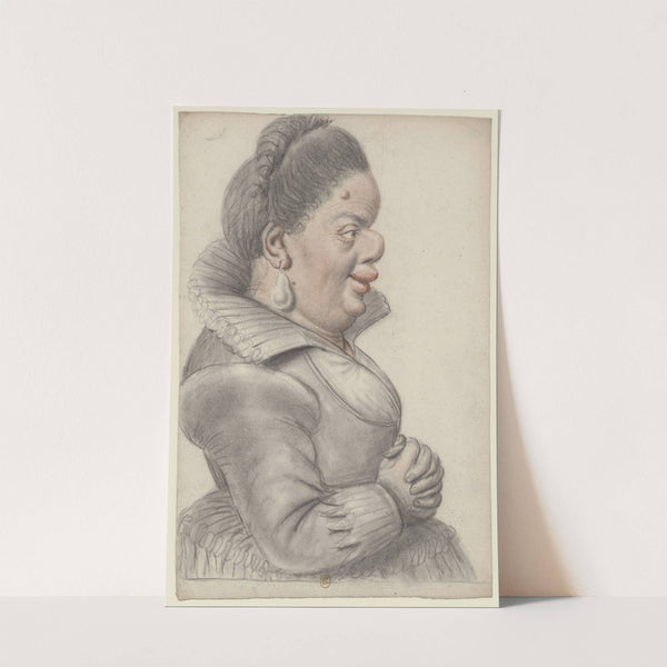 Femme naine, de profil à droite by Nicolas Lagneau