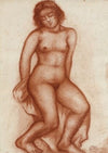 Femme nue assise