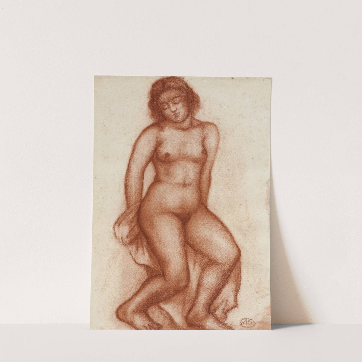 Femme nue assise by Aristide Maillol