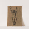 Femme nue assise de face, les deux bras levés (1892-1894) by Pierre Puvis de Chavannes